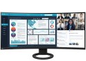 EIZO FlexScan EV3895-BK - ultraszeroki monitor LCD z zakrzywionym ekranem 38", ze złączem USB-C i kartą sieciową, sRGB: 100%, D