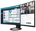 EIZO FlexScan EV3895-BK - ultraszeroki monitor LCD z zakrzywionym ekranem 38", ze złączem USB-C i kartą sieciową, sRGB: 100%, D