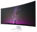 EIZO FlexScan EV3895-WT - ultraszeroki monitor LCD z zakrzywionym ekranem 38", ze złączem USB-C i kartą sieciową, sRGB: 100%, DC