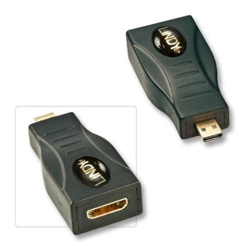 Przejściówka gn.minHDMI- wt. micr HDMI Lindy 41296