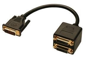 Rozdzielacz (splitter) DVI - 2xgn. DVI Lindy 41215